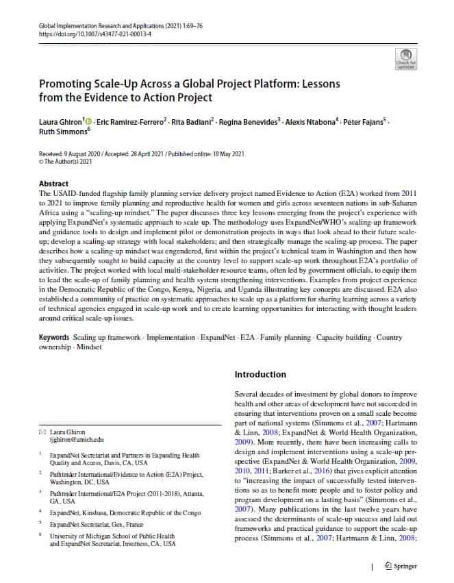 Promoting Scale-up Cover